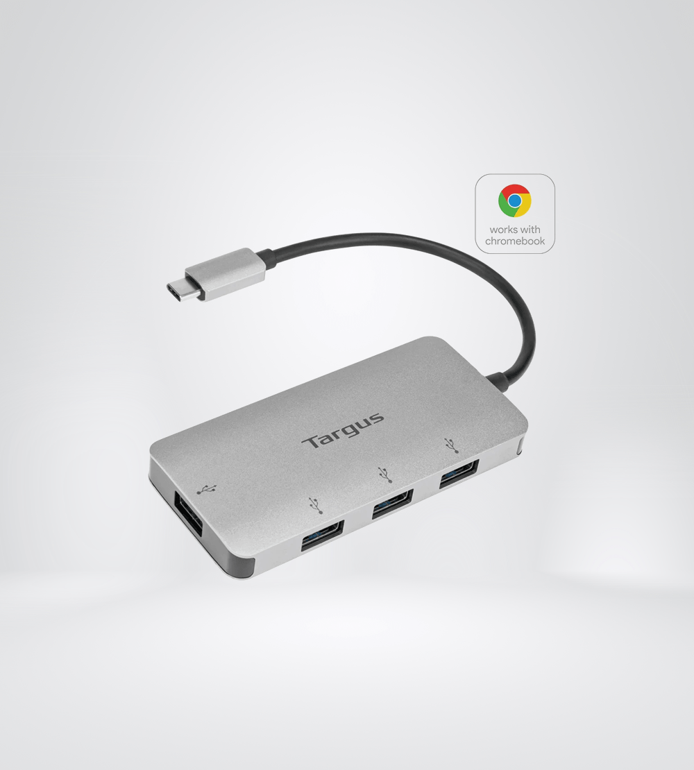 HUB USB-C TARGUS 4-PORT USB-A 3.0 GRAY