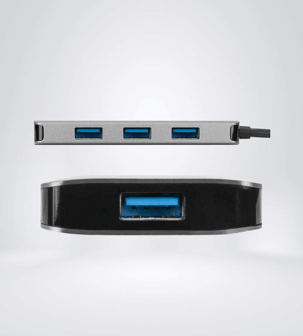 HUB USB-C TARGUS 4-PORT USB-A 3.0 GRAYa